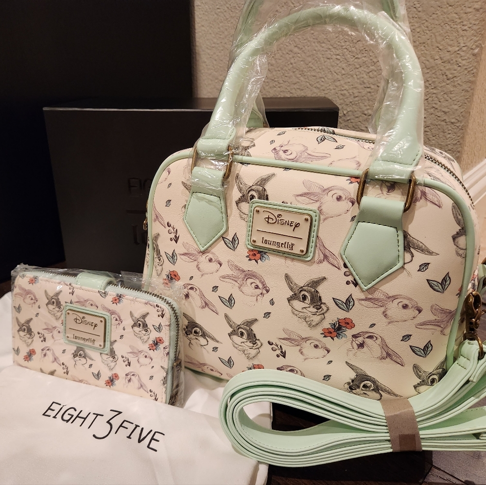 Disney Loungefly Thumper Purse & Wallet NWT